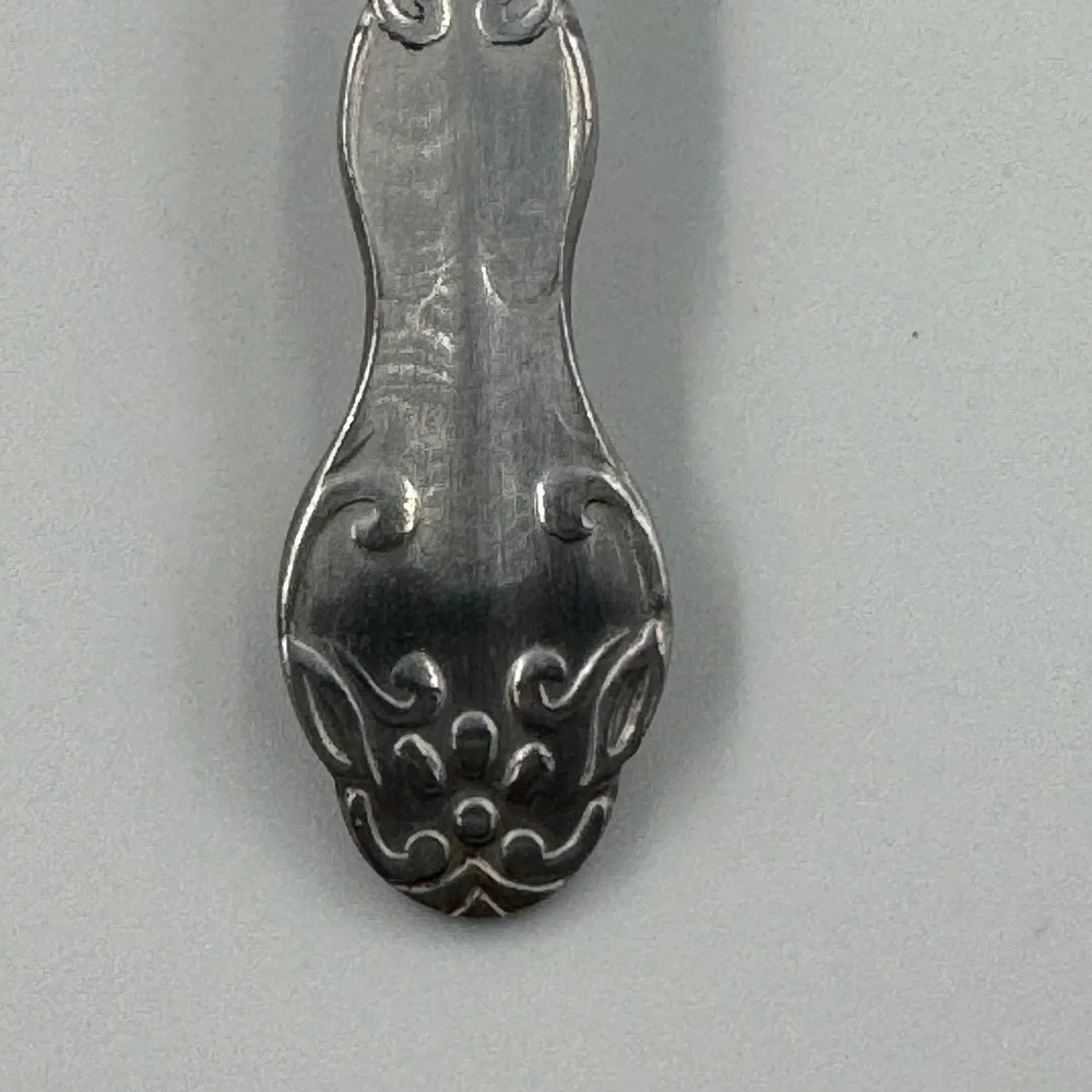 National Stainless Nancy Gravy Ladle Japan Floral Scroll‎ Pattern Sauce Spoon